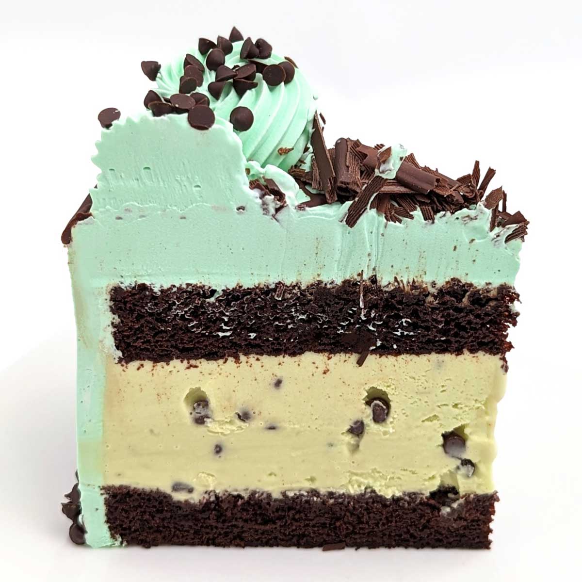 Mint Chocolate Ice Cream Roll Cake • Pint Sized Baker