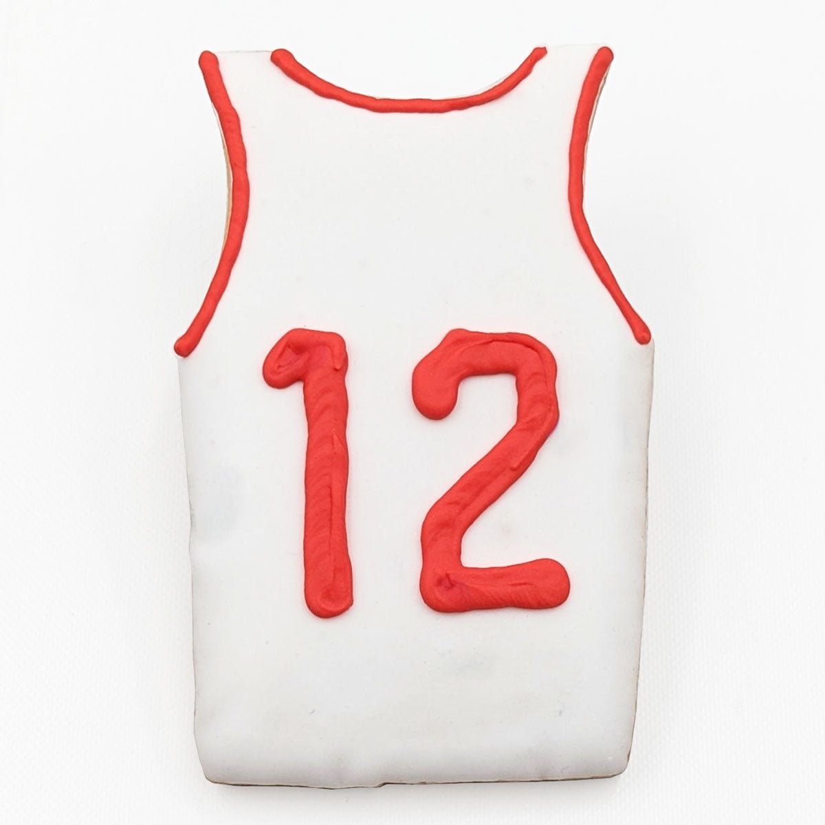 White Basketball Jersey Cookie Deerfields Bakery