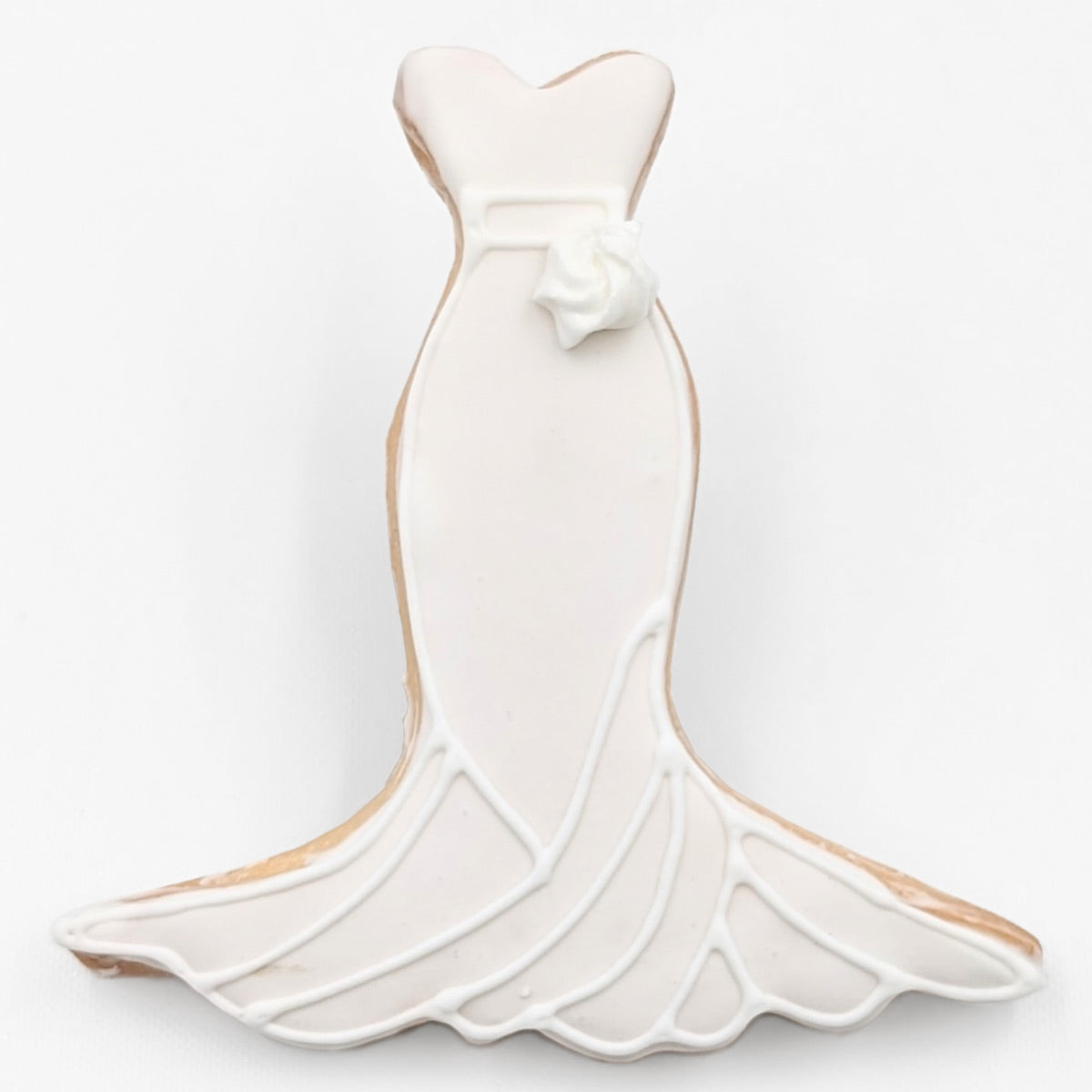 Chic Wedding Dress Cookie – Deerfields Bakery