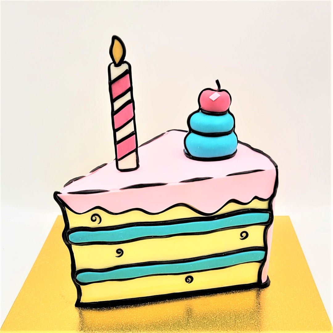 Cartoon Cake Slice – Deerfields Bakery, image size:1080x1081