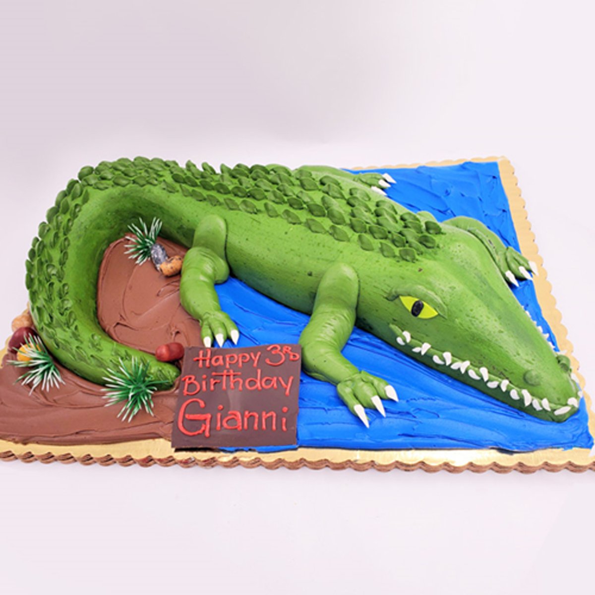 Alligator cupcake cake 2dz