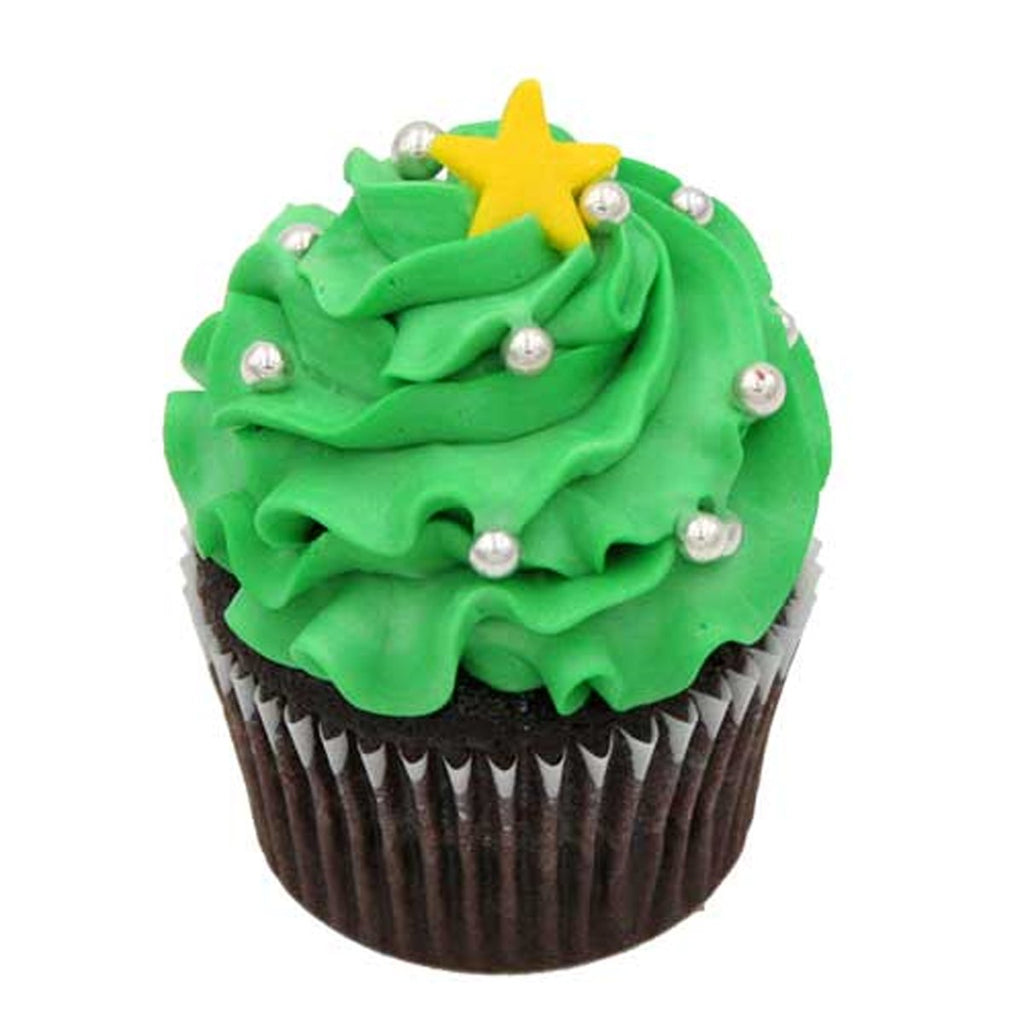  Christmas Cupcake Toppers Christmas Holiday Baking Supplies  Evergreen Trees - Package of 36 : Grocery & Gourmet Food