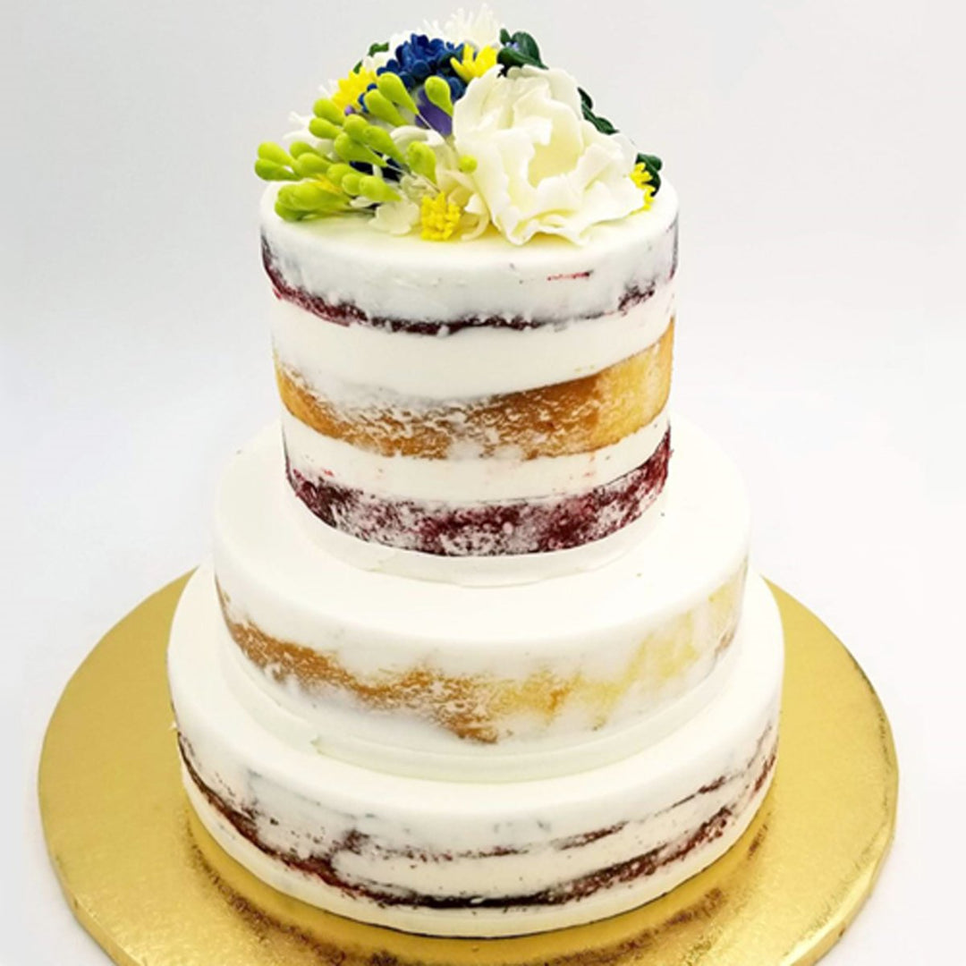 Naked Wedding Cake – Deerfields Bakery