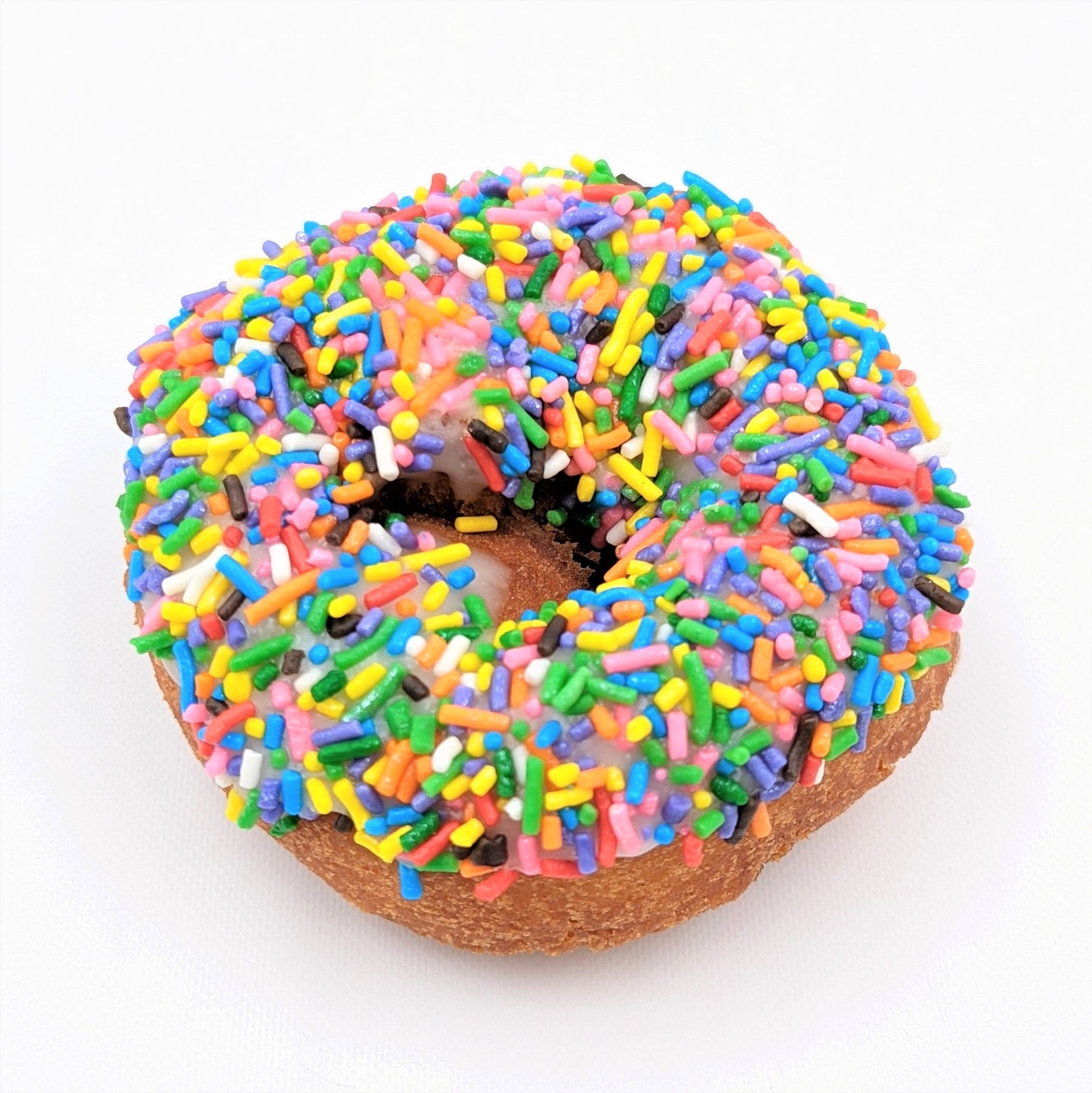 White Iced Sprinkle Donut Local Deerfields Bakery Donuts Sprinkles