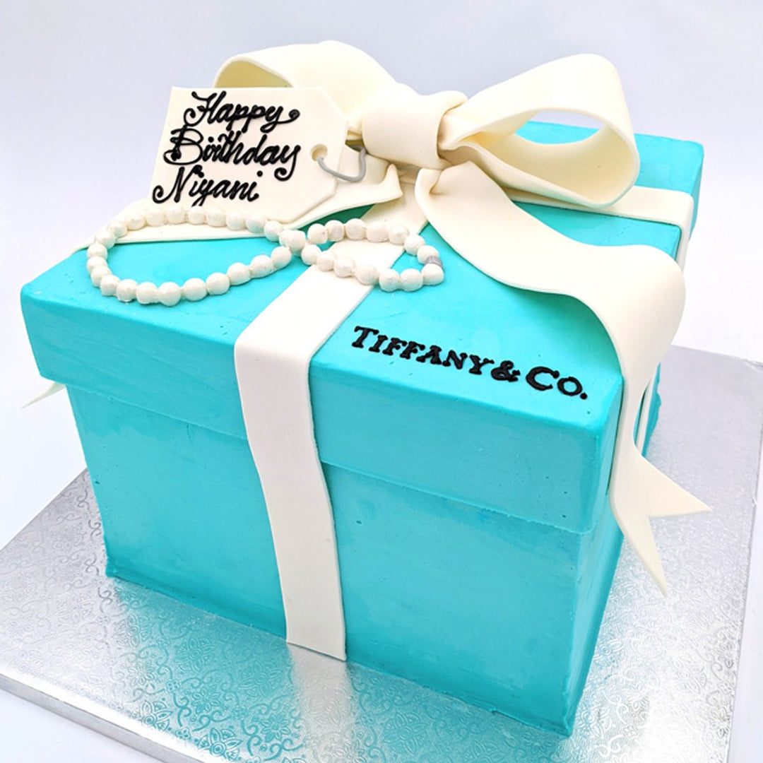 Gift Box In Blue 3d Local Deerfield's Bakery Fashion tiffany c2587