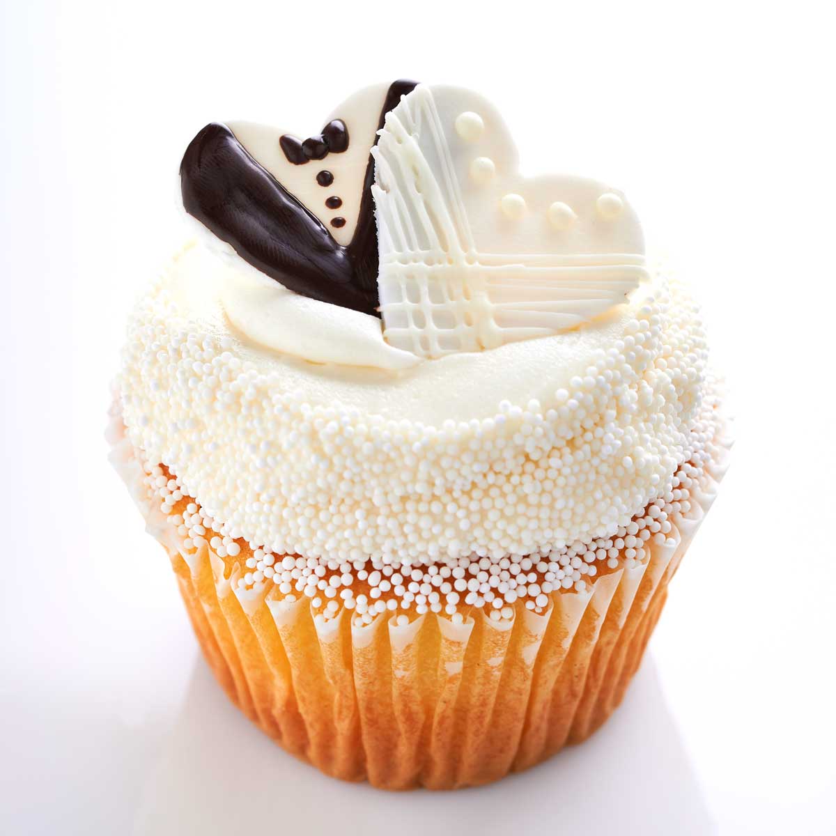 Bride And Groom Large Cupcake Local Deerfield'S Bakery Cupcakes And Cake  Pops Wedding – Deerfields Bakery