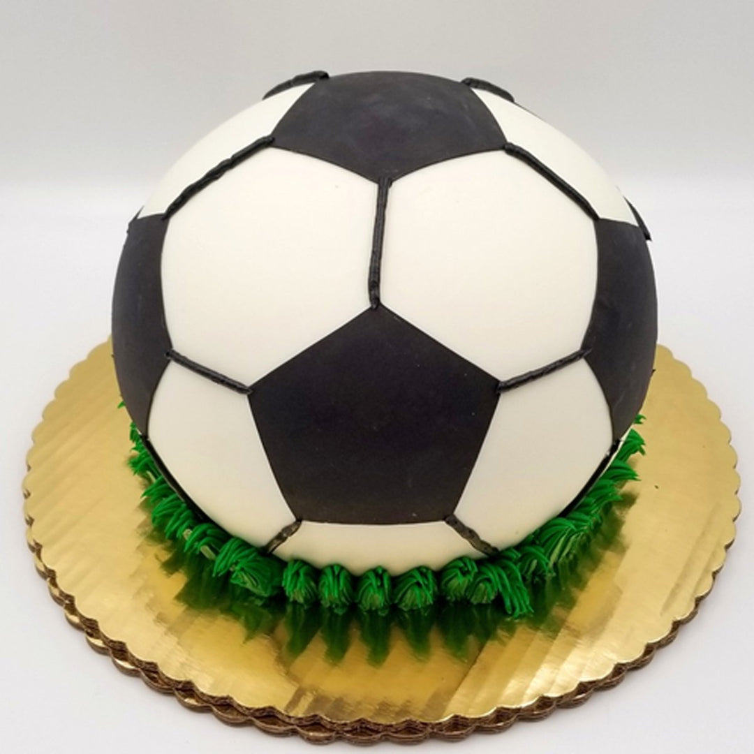 3d soccer ball cake best sale